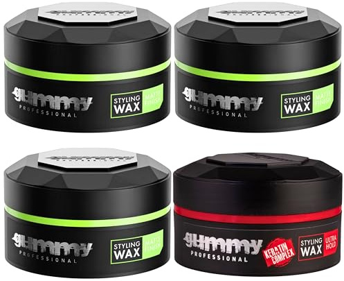 Fonex Gummy Styling Wax Matte Finish 3 Stück - Ultra Hold 1 Stück SPECIAL PACK II