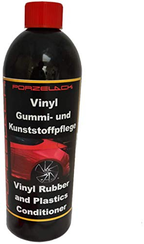Porzelack® Gummipflege & Kunststoffpflege 1L - 2-in-1 Auto Aussen Pflege für Gummi & Kunststoff - Schutz vor Kälte & Witterung - Für die Tür & Rest