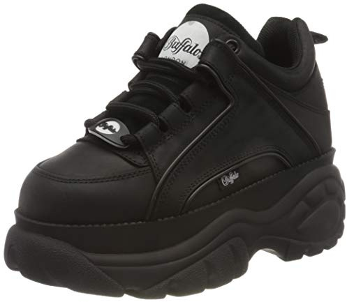 Buffalo London 1339-14 2,0 V Damsneakers, Svart, 38 EU