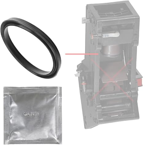 Snapworld-Kaffee 1x Dichtung für Melitta Caffeo Nivona NICR AEG Brühgruppe | O-Ringe Lippendichtung für Electrolux Miele Siemens Bosch Benvenuto Gaggenau, +3g Silikonfett, Brüheinheit Anpresskolben