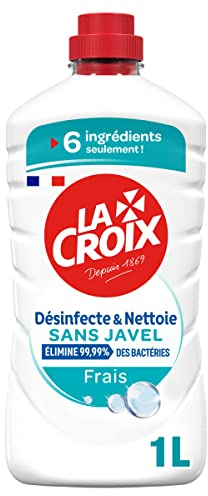 La Croix - Nettoyant Ménager Multi-Surfaces parfum Frais - Sans Javel - Désinfecte et Nettoie - Bidon 1 L