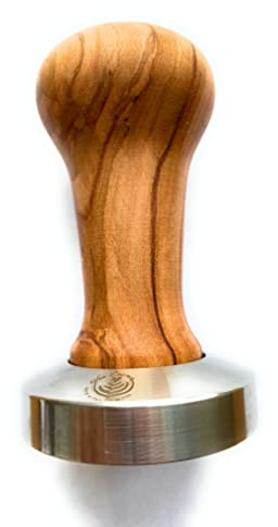 VIA Crema Tamper Brown Made IN Italy by Motta (58, Olive Wood)
