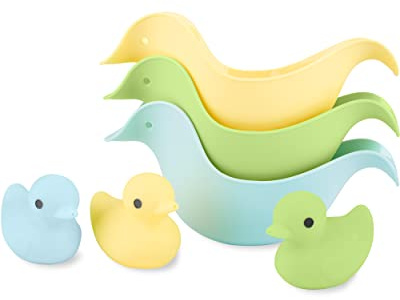 Simple Joys by Carter's Duck Rinse Cups and Squirties Bath Toy Bundle