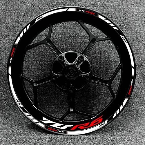 Felgenband Für Yamaha YZF R6 17 Zoll Motorrad Innen- Und Außenfelgennabe Aufkleber Dekoration Wasserdichter Hochreflektierender Aufkleber(Color:16)