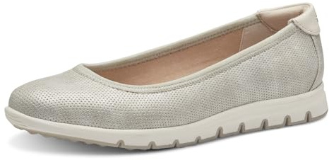 s.Oliver Damen Ballerinas Plateau Bequem, Gold (Champagne), 37 EU