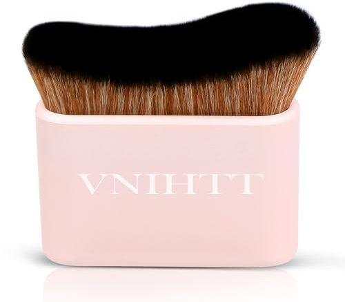 VNIHTT Self Tanner Brush for Face & Body - Kabuki Applicator for Self Tanning,Fake Tan,Sunscreen, Makeup - Bronzer & Blending Brush for Spray Tan & Body Foundation