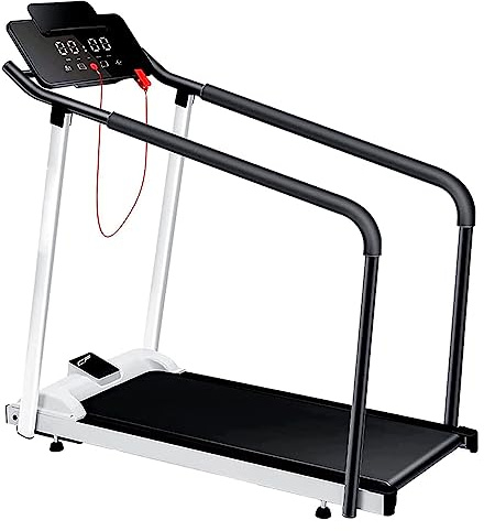 Clover fitness Ruban de Course électrique S100 avec Mains courantes, adapté pour Les Exercices de rééducation et de Remise en Forme en intérieur.