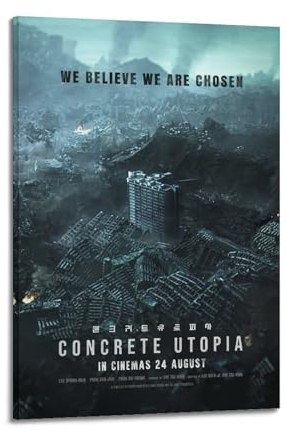 GLUC Concrete Utopia Poster Classic Film And Television Poster Album Poster Teenager Room Wall Decoration 12x18inch(30x45cm) Frame-style