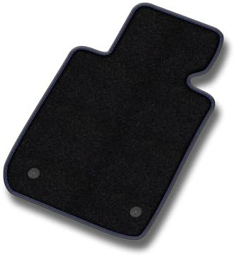 MOTOS Velours Premium Fahrermatte 1-teilig passend für Toyota Aygo I 2005-2014 - Premium, Leder, Blau Fahrerseite - Erleben Sie neuen Fahrkomfort mit einem Velours-Fahrermatte passend für Ihr Auto