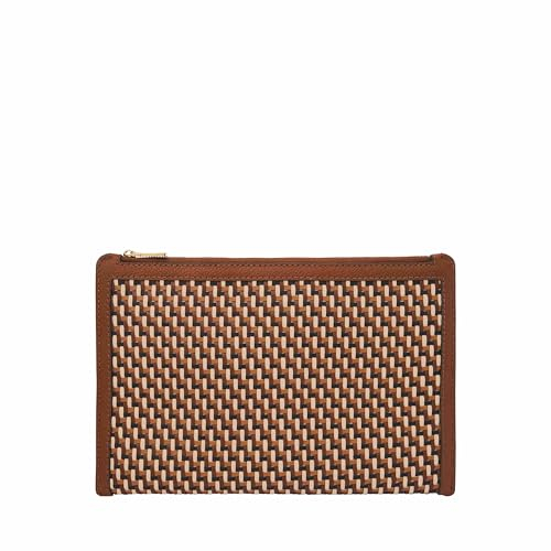 Fossil Damen Wristlet Pouch Handgelenktasche, Neutral gewebt