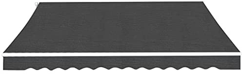 Store de jardin, de balcon, de terrasse, à bras articulés, 350 cm, anthracite pour terrasse