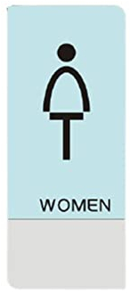 DLAZUM Toiletten-Türschilder aus mattiertem Acryl, Metall-Türaufkleber, Schilder für Badezimmer-WC-Tipps, individuelles Hinweisschild (Farbe: B, Höhe: 24 x 10 cm) (C 12 x 26 cm) (B 12 x 26 cm) (B 2