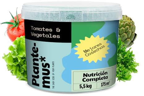 PLANTEMUS Concime per Pomodori e Verdure, Raccolti Abbondanti, Frutta, Fragole, Agrumi e Ulivi, Concime Liquido di Nutrizione Completa, 5 KG
