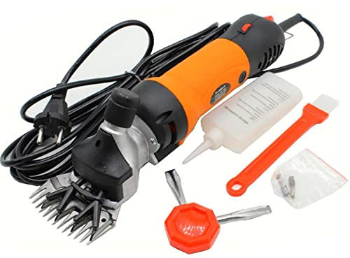 YQVEOT Fresadora de Madera Rebajadora Eléctrica, 690W Eje Flexible Eléctrico Oveja Cabra Máquina de esquila Clipper Tijeras Cortador Tijera de Lana