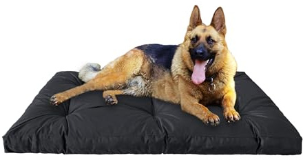 Aveanit Wasserdichtes Hundebett große Waschbar 90x70x10cm hundematratze Schwarz