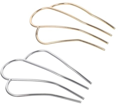Mipcase Accessoires pour Cheveux Rétro 2pcs Bâtonnets à Cheveux en Acétate Vintage Confortable et Facile à Insérer pour Coiffure Chignon Élégante