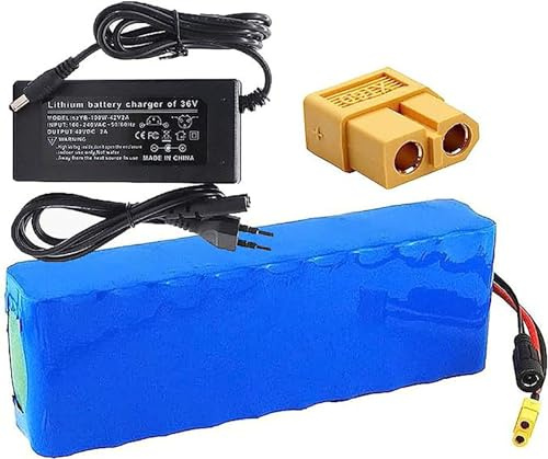 48V 15Ah Elektrofahrrad Akku Wiederaufladbarer E-Bike Akku Eingebautes BMS 13S5P wasserdichte PVC-Zelle Elektro Fahrrad Batterie Mit Ladegerät Und BMS 48V 15AH,XT60