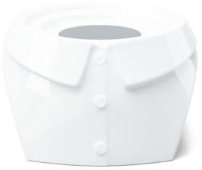 FIFTYEIGHT PRODUCTS Calientaplatos Schick (porcelana, 630 g, superficie: 10,7 cm, ancho: 15 cm, profundidad: 17 cm, altura: 9,5 cm, color blanco, fabricado en Alemania)