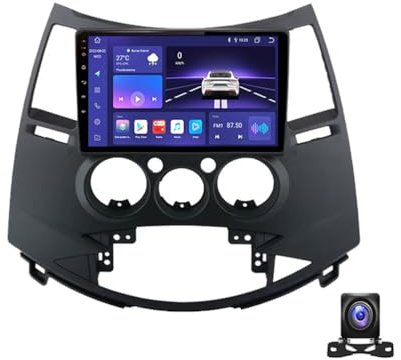 JHYUUKAU 2 DIN Android 13 Autoradio con GPS Navigation per Mitsubishi Grandis 2003~2011 Stereo Auto 9'' Touch Screen Carplay/Auto Radio con Telecamera Posteriore/RDS FM/USB,8 Core m400s 4g+64g
