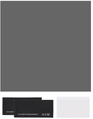 sourcing map Polarisierte Folie, 25,4 x 25,4 cm, universal, selbstklebende Polarisationsblätter, linearer Polarisationsfilter mit Reinigungsset, Schaber für LCD-Bildschirme, Reparatur, Physik, Bildung