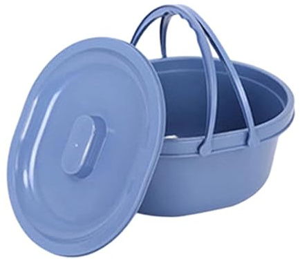Sharplace Portable Toilet Urinal Pot Bedside Commode Bucket Practical Night Urinal Bottle Pee Holder for Bedroom Tent Household Bedside