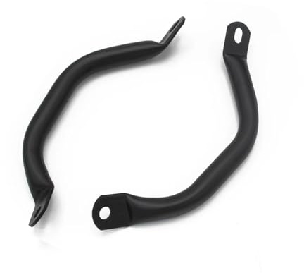 För Säkerhet Ledstång Tillbehör Vintage Motorcykelhållare Bakre Armstöd Motorcykel Sidostöd Bak Motorcykelhandtag(Black)