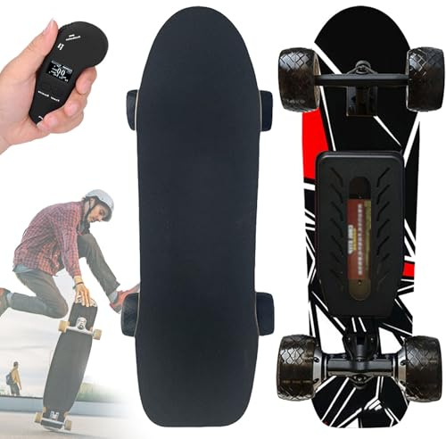 Elektrisches Skateboard,elektrisches Longboard, mountainboard mit EIN-/doppel-hubmotor, 22-40 km/h höchstgeschwindigkeit, reichweite 8–30 km Dual-Drive-33km
