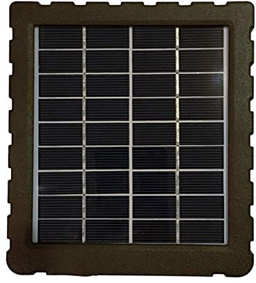 SEMAC - Panneau Solaire 12Volts pour caméra de Chasse 4G,Batterie intégrée 1500mAh,4 voyants LED pour état Batterie,IP54