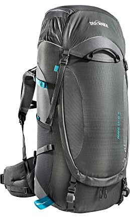 Tatonka Trekkingrucksack Noras 55+10 Women - Ergonomischer, komfortabler Trekking- und Reiserucksack mit Frontöffnung und optimaler Lastverteilung - 65 Liter (+10 Liter) - titan grey