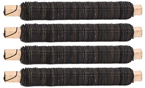 Novatool 4x Wickeldraht I geglüht I 0,65 mm I Draht I Basteldraht Metalldraht Blumendraht Bindedraht Biegedraht Pflanzendraht rostfrei Dekoband Dekodraht