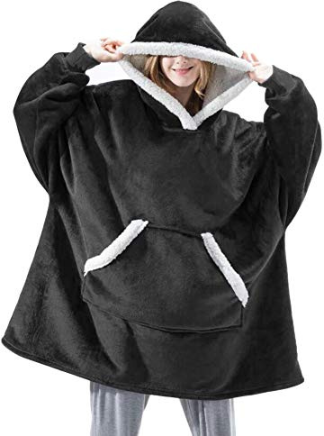 Shamdon Home Collection Oversize Hoodie Decke Damen, Unisex Kapuzenpullover, Riesen-Sweatshirt, Super weich und bequem, Geeignet für Erwachsene, Männer, Frauen, Jugendliche