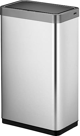 EKO Mirage X 80 Liter Mülleimer mit sensor, Bewegungssensor-Mülleimer, Automatischer Großer Küchenmülleimer Berührungslos, Edelstahl