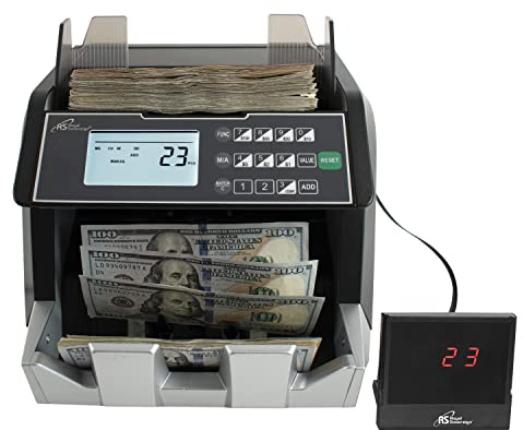 Royal Sovereign USD Money Counter with Add and Batch Mode, Value Counting and UV/MG/IR Counterfeit Bill Detection for Small Business (RBC-E105-ADBK)