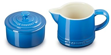 Le Creuset Stoneware Signature, Marseille Cream & Sugar Set, Cream: 300 ml, Sugar: 8oz