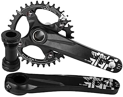 lopituwe Mountainbike Hollowtech Kurbel Verschleißfeste Mittelachse Professionelle Aluminiumlegierung Gute Abdichtung Kurbelgarnitur Kettenrad, Typ 3