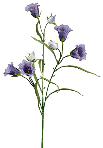creativ home Kunstblume Campanula, 65cm, Glockenblume Künstliche Blume Seidenblume Blüte Kunstpflanze, Violett LILA
