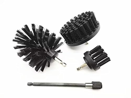Ultra steife Bohrbürste Power Scrubber mit 15,2 cm Verlängerungsbohrer-Bürsten-Set – Bohrbürstenaufsatz zur Reinigung – Bohrbürste – Reinigungsbohrerbürsten-Set – Nylon-Bohrbürste – Grillbürste