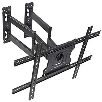 GGZONE Meuble TV d'angle Moderne Support TV Mural d'angle Extension rotative à Six Bras Support de Base inclinable pour la Plupart des téléviseurs 37-70 avec Max Vesa 600X400Mm Extension