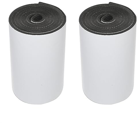2 Rolls 2 Meter Ultra Dicke Autotür Anti Kratzer Selbstklebender Schaumparkschutz Kompatibel mit Garagenwand 6.5mm Stärke (Schwarz)