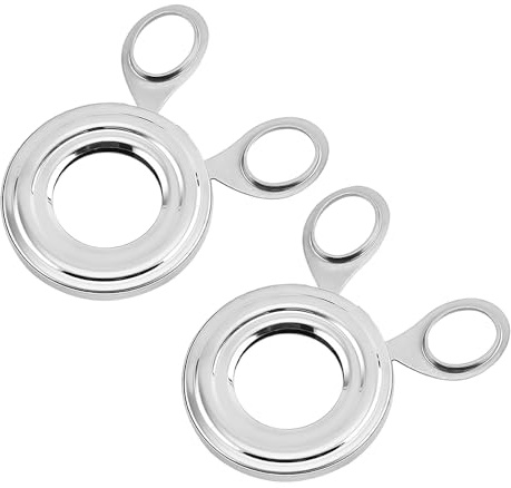 MEMOFYND 2 Pieces Stainless Steel Egg Cutter, Boiled Egg Peeler, Kitchen Gadgets (Silver)