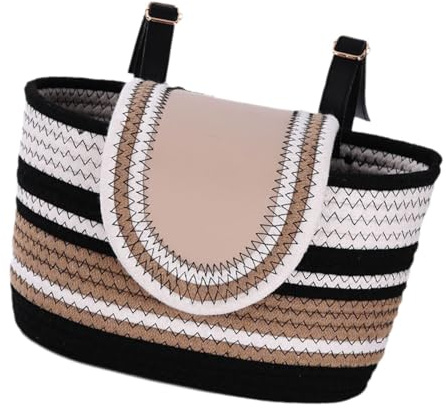 harayaa Panier de vélo réglable, Panier Avant de vélo pour Le Shopping de vélo de Route, Brun