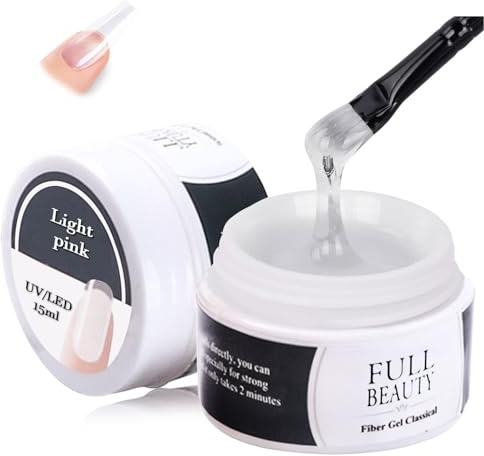Nail Extension Gel et Modelage, Nude Cover Gel Construction UV, Colle Solide pour Ongles Acrylique, Nail Art Gel Solid Patch Glue, Solide Colle Ongle Faux, pour Faux Ongles Manucure (Transparent)