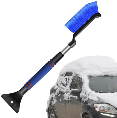 Auto Schneeschaufel - Anti-Frost-Schaufel Anti-Frost-Schaufel Ergonomischer Griff Langlebige Schneebürste Fensterbürste Frostschutzschaber Werkzeug zum Entfernen von Schnee für Winterauto Mo