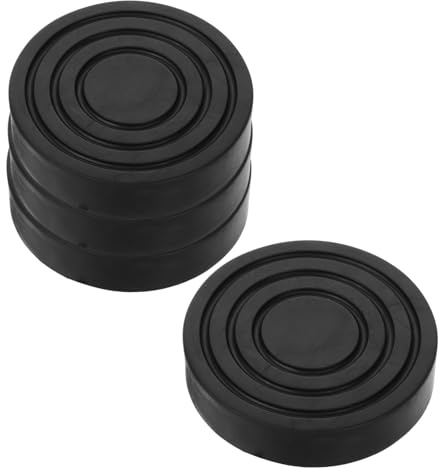 GOOHOCHY 4pcs Black Plastic Washing Machine Non Skid Feet Pads with Shock Absorbing Function, Easy to Use Vibration Dampening Pads for Household Appliances and Refrigerators, Anti-slip Mat