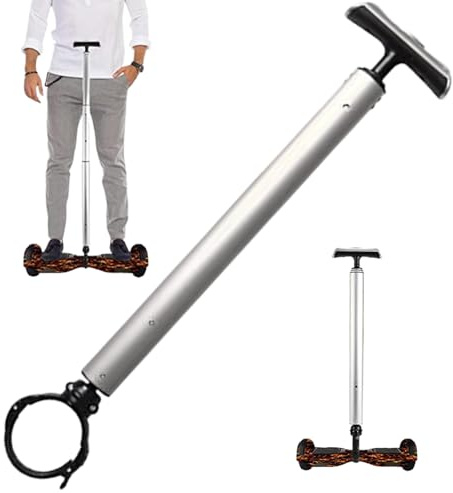 Scooter Bars Adjustable Height Aluminum Alloy Hoverboard Handle Rust-Proof Sturdy Safety Balance Scooter Accessories for Electric Intelligent Self-Balancing Cars Hoverboard Accessories Scooter Accesso