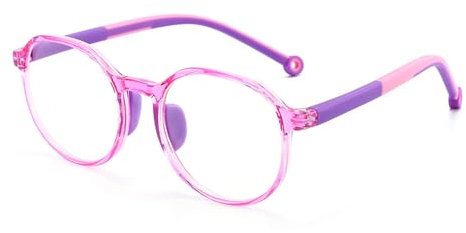 Wedhapy Blue Light Glasses for Kids, Safe & Soft Blue Light Blocking Glasses, Non-slip Comfortable Computer Game Eyeglasses, Fake Eyewear for Kids Boys Girls