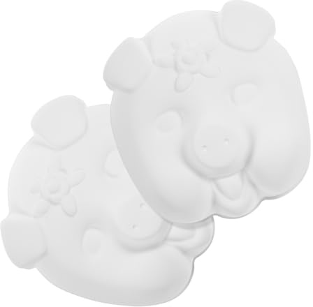 balacoo 2 Stück Teiliges DIY Tiermasken aus Weißem PVC Unbemalt zum Basteln und Bemalen für Vielseitige Maskerade Masken für Fasching Geburtstagspartys und Kreative Kostümideen