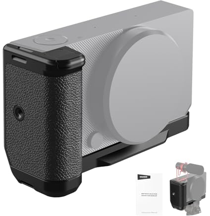 NEEWER Staffa a L compatibile con Sigma BF, piastra di base tipo Arca Stabilizzatore per fotocamera con impugnatura filettata da 1/4 e slitta fredda per registrazione video, vlogging, streaming