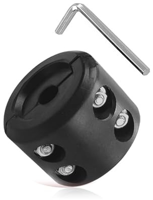 Icyfond Winch Stopper, Car Winch Cable Hook Stopper, Rubber Rope Line Saver with Stainless Steel Screw and Allen Wrench, ATV UTV SUV Cable Saver Hook Stoppers Line, for Synthetic Winchs Rope(Black)