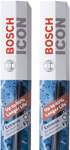 Bosch 24OE19OE ICON Beam Wischerblätter – Fahrer- und Beifahrerseite – Set mit 2 Blättern (24OE & 19OE)